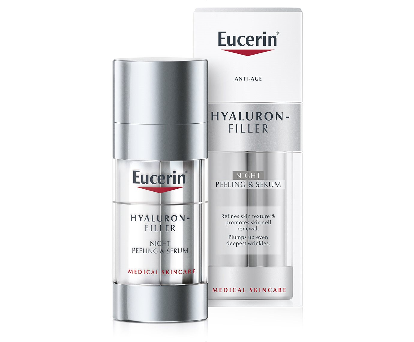 Eucerin Hyaluron-Filler nočni piling in serum