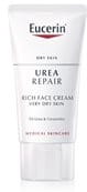 Eucerin nočna krema za gladko kožo obraza 5 % urea za suho do zelo suho kožo